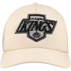 NHL Los Angeles Kings Mitchell & Ness Foam Front Trucker Adjustable Hat - Cream