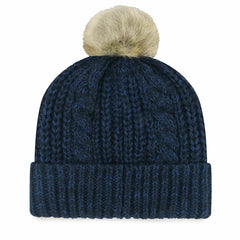 Houston Texans '47 Women's Meeko Cuffed Knit Hat with Pom Navy