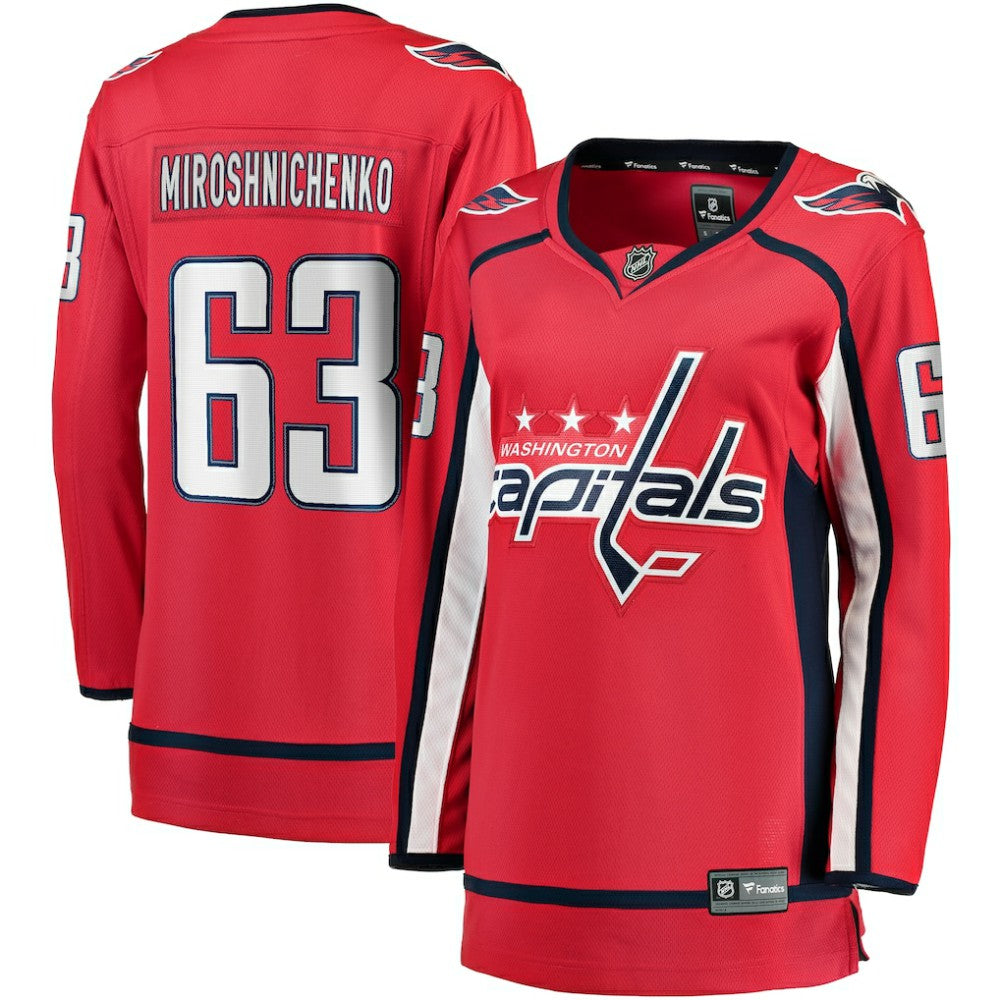 NHL Ivan Miroshnichenko Washington Capitals Fanatics Women's Breakaway Jersey - Red