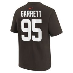 Myles Garrett Cleveland Browns Youth Player Name & Number T-Shirt Brown