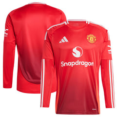 Manchester United 2024/25 Home Long Sleeve Replica Jersey Red sale