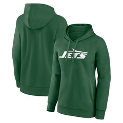 New York Jets Women's Primary Logo Pullover Hoodie Green
