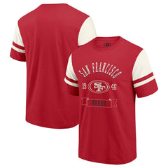 San Francisco 49ers Darius Rucker Collection Football T-Shirt Scarlet