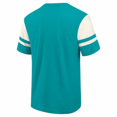 Miami Dolphins Darius Rucker Collection Football T-Shirt Aqua