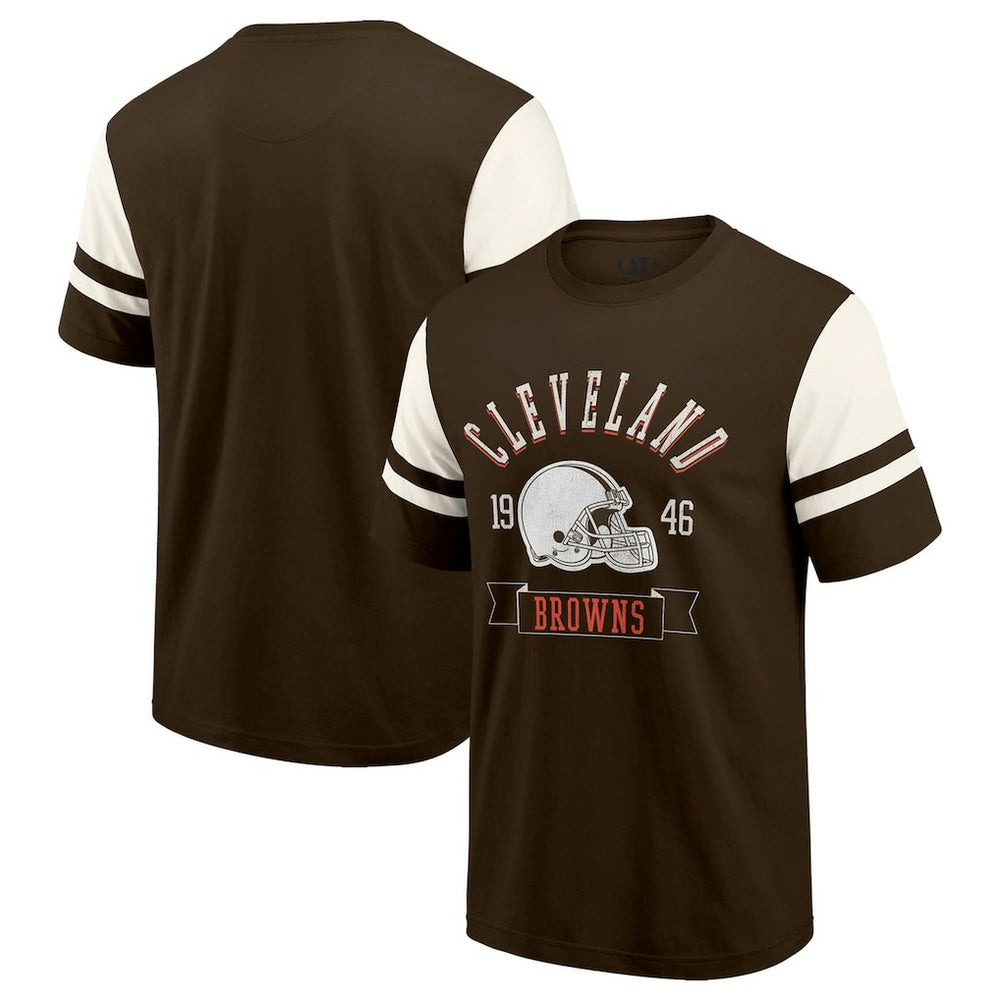 Cleveland Browns Darius Rucker Collection Football T-Shirt Brown
