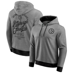 Pittsburgh Steelers Darius Rucker Collection Tonal Knit Pullover Hoodie Black