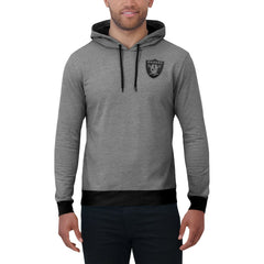 Las Vegas Raiders Darius Rucker Collection Tonal Knit Pullover Hoodie Black