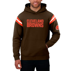 Cleveland Browns Darius Rucker Collection Football Washed Pullover Hoodie Brown