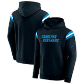 Carolina Panthers Darius Rucker Collection Football Washed Pullover Hoodie Black