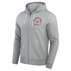 Washington Commanders Darius Rucker Collection Vintage Stripe Full-Zip Hoodie Heather Gray
