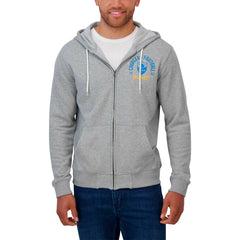 Los Angeles Chargers Darius Rucker Collection Vintage Stripe Full-Zip Hoodie Heather Gray