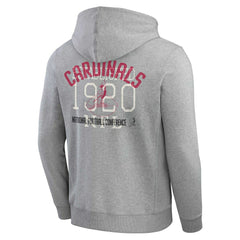 Arizona Cardinals Darius Rucker Collection Vintage Stripe Full-Zip Hoodie Heather Gray