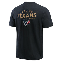 Houston Texans Darius Rucker Collection Washed Henley T-Shirt Black