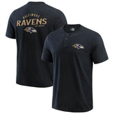 Baltimore Ravens Darius Rucker Collection Washed Henley T-Shirt Black