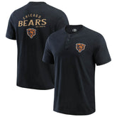 Chicago Bears Darius Rucker Collection Washed Henley T-Shirt Black