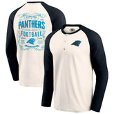 Carolina Panthers Darius Rucker Collection Raglan Henley T-Shirt Cream/Black