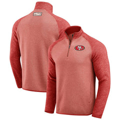San Francisco 49ers Darius Rucker Collection Tonal Quarter-Zip Jacket Scarlet