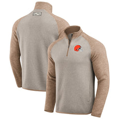 Cleveland Browns Darius Rucker Collection Tonal Quarter-Zip Jacket Tan