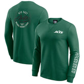 New York Jets Darius Rucker Collection Washed Waffle-Knit Long Sleeve T-Shirt Green