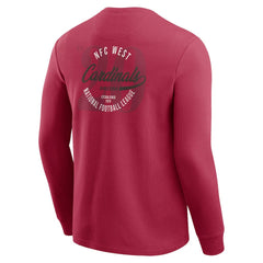 Arizona Cardinals Darius Rucker Collection Washed Waffle-Knit Long Sleeve T-Shirt Red
