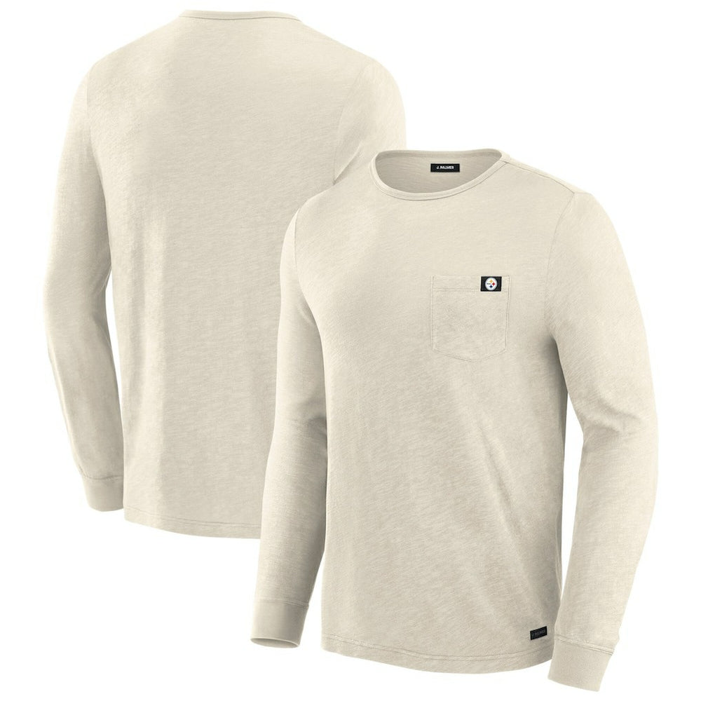 Pittsburgh Steelers J. Palmer In-The-Pocket Long Sleeve T-Shirt Cream