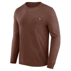 Cleveland Browns J. Palmer In-The-Pocket Long Sleeve T-Shirt Tan
