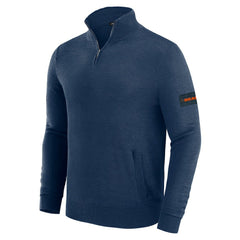Chicago Bears J. Palmer Franchise Quarter-Zip Sweater Navy