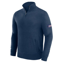 New York Giants J. Palmer Franchise Quarter-Zip Sweater Navy