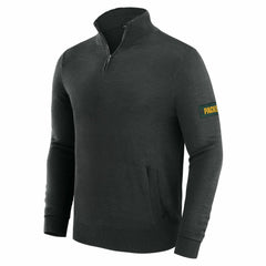 Green Bay Packers J. Palmer Franchise Quarter-Zip Sweater Black
