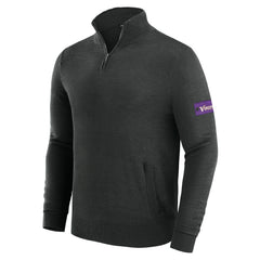 Minnesota Vikings J. Palmer Franchise Quarter-Zip Sweater Black