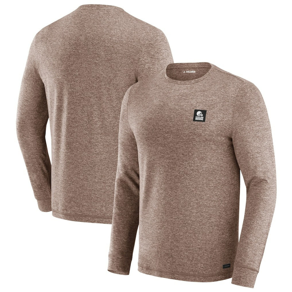 Cleveland Browns J. Palmer Four Down Long Sleeve T-Shirt Brown