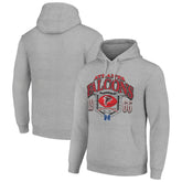 Atlanta Falcons Starter 80s Retro Pullover Hoodie Heather Gray