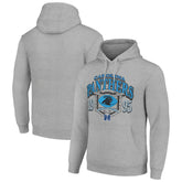 Carolina Panthers Starter 80s Retro Pullover Hoodie Heather Gray