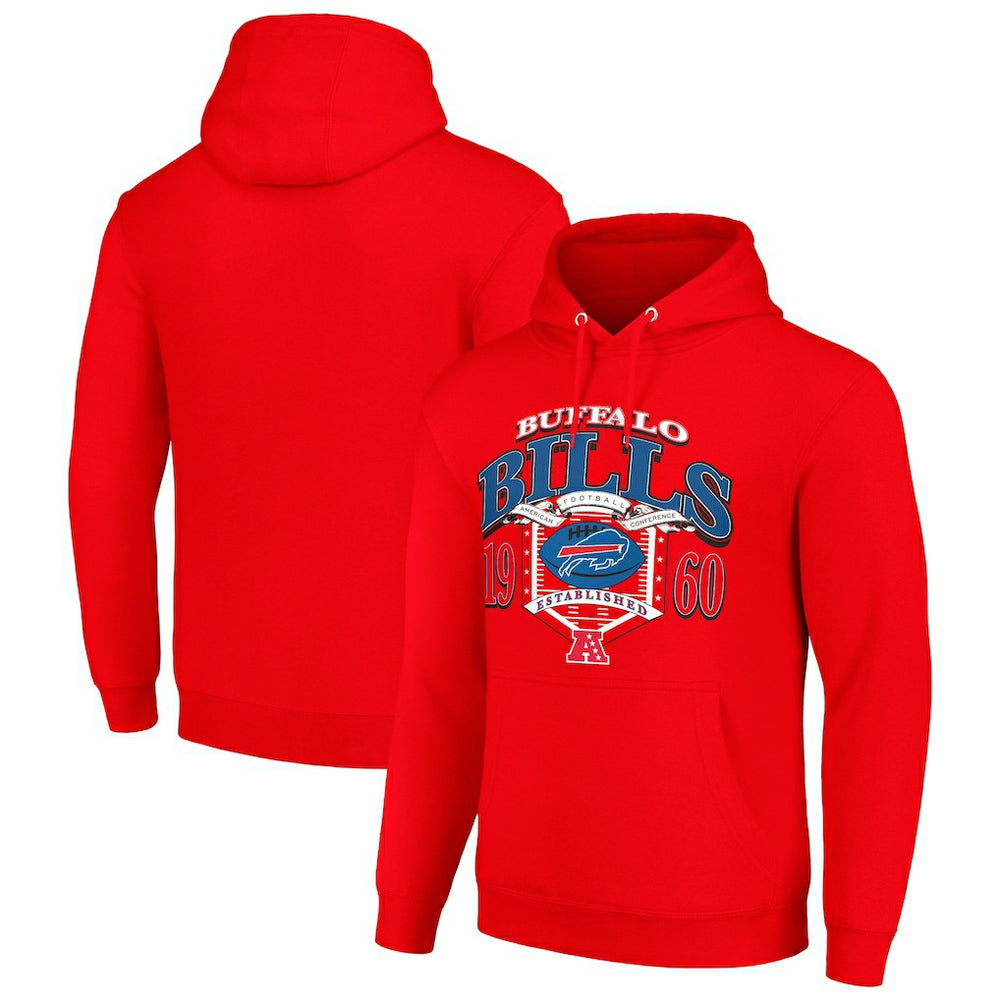 Buffalo Bills Starter 80s Retro Pullover Hoodie Red