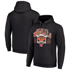 Cincinnati Bengals Starter 80s Retro Pullover Hoodie Black