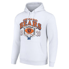 Chicago Bears Starter 80s Retro Pullover Hoodie White