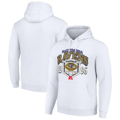 Baltimore Ravens Starter 80s Retro Pullover Hoodie White