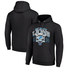 Detroit Lions Starter 80s Retro Pullover Hoodie Black