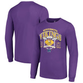 Minnesota Vikings Starter Retro Long Sleeve Graphic T-Shirt Purple