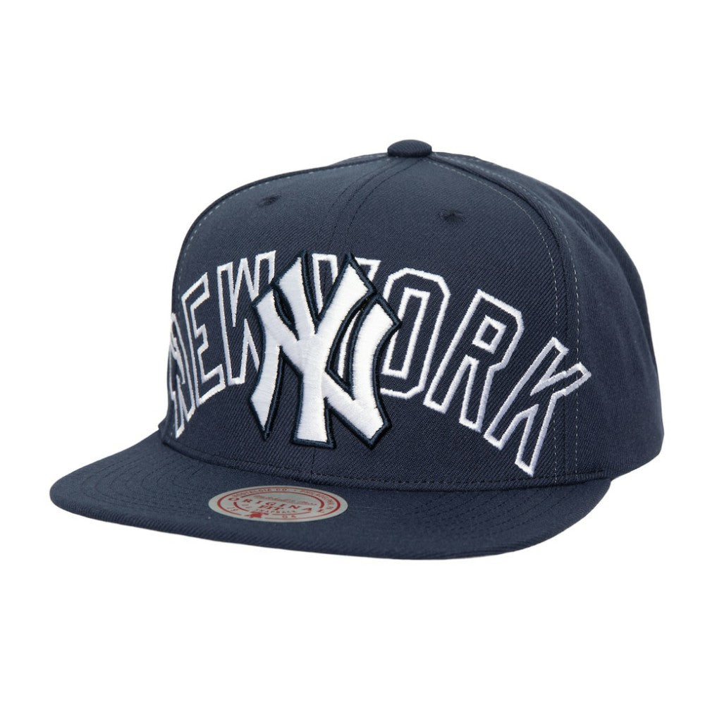New York Yankees Mitchell & Ness Full Frontal Snapback Hat - Navy Hats