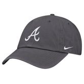 Atlanta Braves Nike Club Adjustable Hat - Gray Hats
