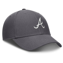Atlanta Braves Nike Club Performance Adjustable Hat - Gray Hats
