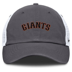 San Francisco Giants Nike Wordmark Club Adjustable Trucker Hat - Gray Hats