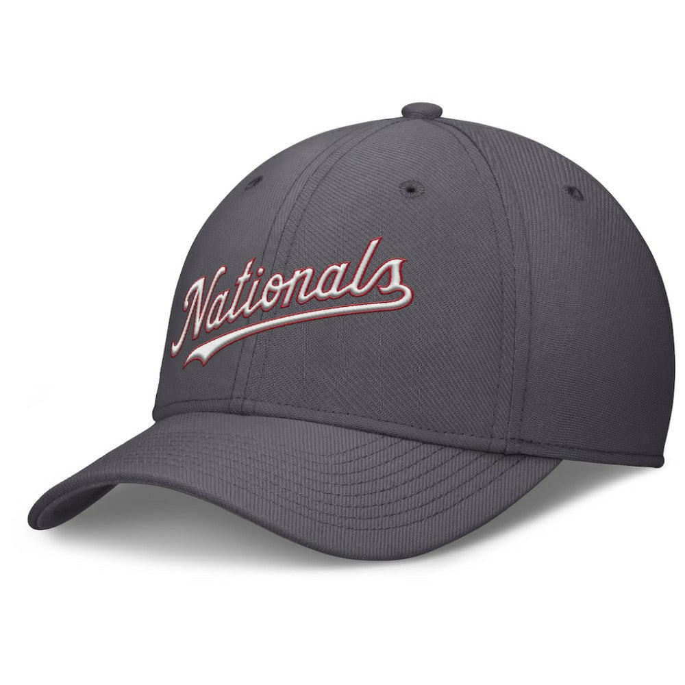 Washington Nationals Nike Swoosh Performance Flex Hat - Gray Hats