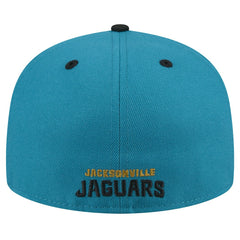 Jacksonville Jaguars New Era Throwback Crawl Flipside Two-Tone 59FIFTY Fitted Hat Teal/Black