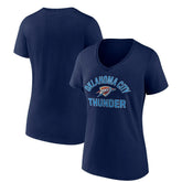 Oklahoma City Thunder Women's Overtime V-Neck T-Shirt Navy