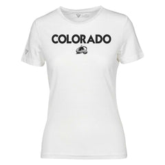 NHL Colorado Avalanche Levelwear Women's Maddox City Capsule T-Shirt - White
