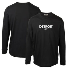 NHL Detroit Red Wings Levelwear Oscar City Capsule Long Sleeve T-Shirt - Black
