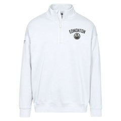 NHL Edmonton Oilers Levelwear Murray City Capsule Quarter-Zip Sweatshirt - White