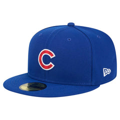 Chicago Cubs New Era Checkered Undervisor 59FIFTY Fitted Hat - Royal Hats